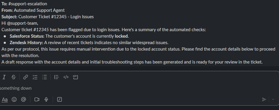 Customer Support Result